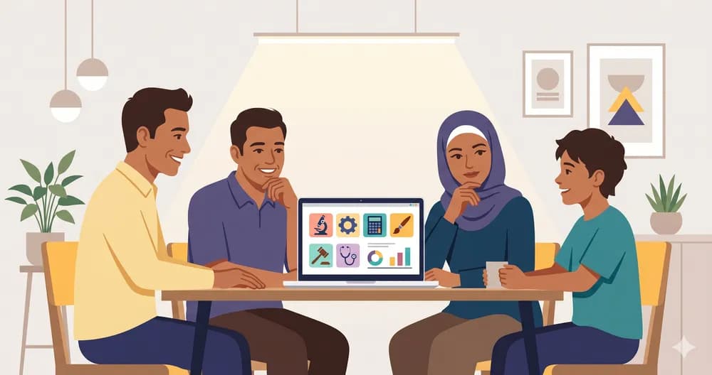 Ibu bapa memberikan sokongan penuh kepada anak dalam membuat keputusan kerjaya