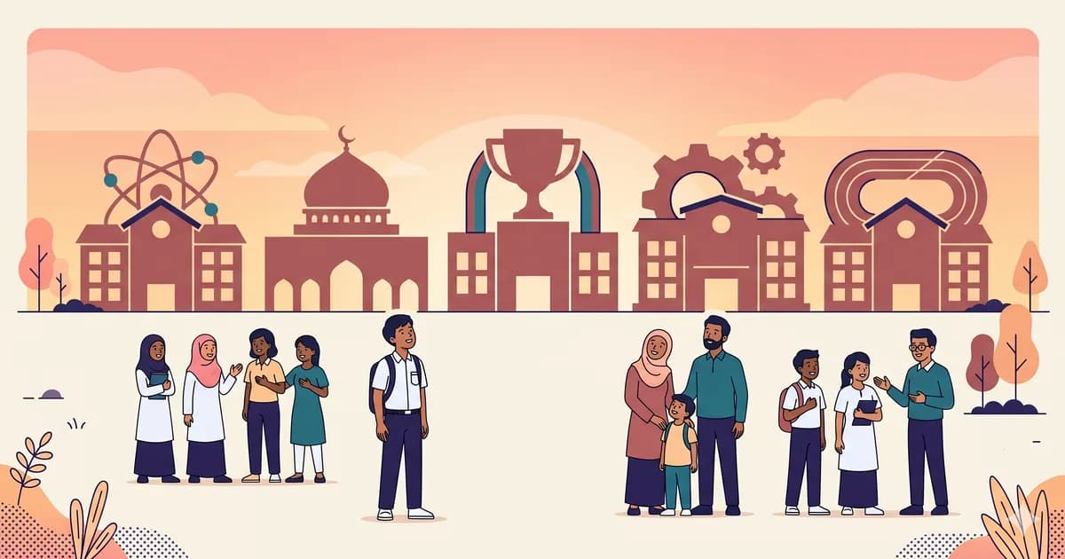 Pelajar sekolah berasrama penuh Malaysia dalam aktiviti kokurikulum yang aktif dan bersemangat